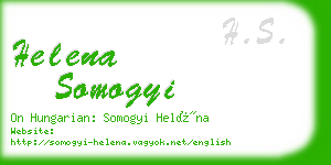 helena somogyi business card